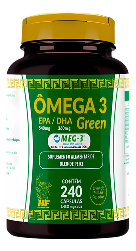 Omega 3 1400mg 240 Caps Sello Meg-3 Epa 540 Dha 360 P/dosis 