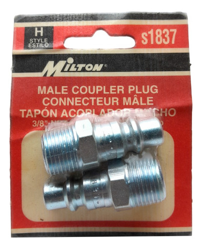 Tapon Acoplador Manguera Compresor Aire Macho 3/8 