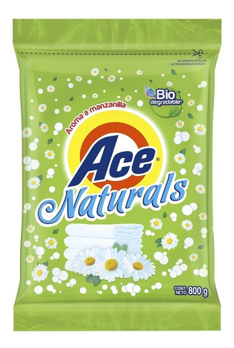 Imagen 1 de 10 de Detergente Ace Naturals Sábila Manzanilla 800 Gr