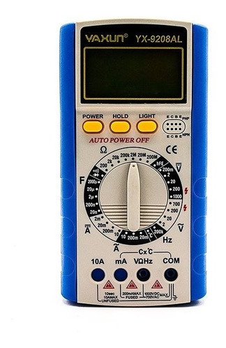 Tester Multimetro Yaxun 9208al Digital Profesional Tienda F.