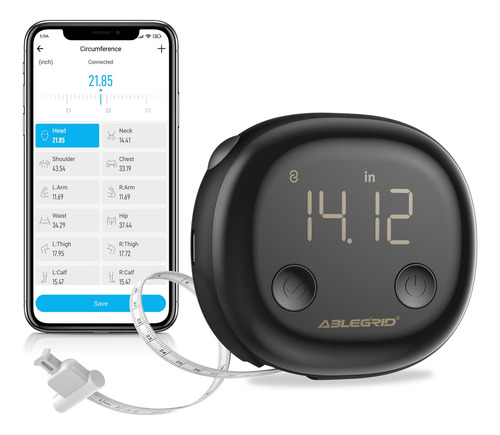 Fita Métrica Smart Body Ablegrid Recarregável Com Aplicativo