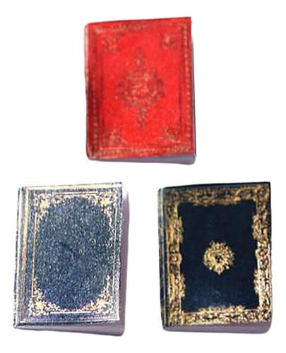 Juego De 6 Mini Libro De Casa De Muñecas Hecho A Mano 1/6