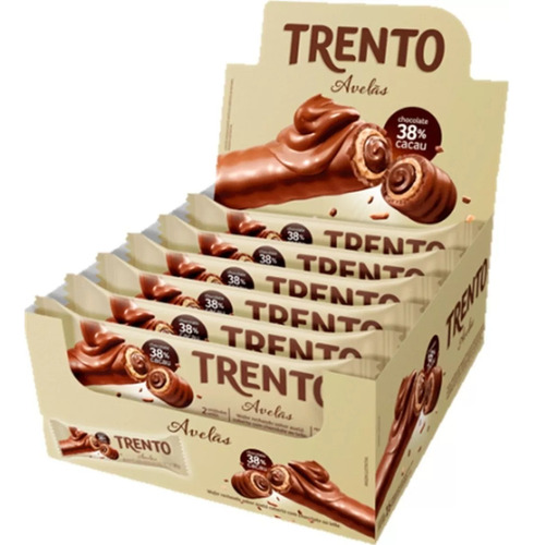  Chocolate Trento Avelãs Caixa 512g (16un X 32g)