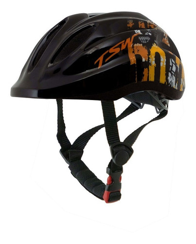 Capacete Bicicleta Bike Infantil Tsw Kids Preto