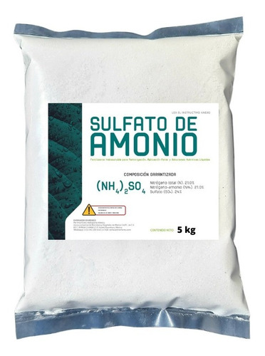 Sulfato De Amonio 5kg Hidroponia