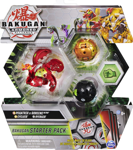 Pack De Inicio Bakugan Fused Pegatrix X Goreene Ultra