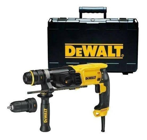 Rotomartillo electroneumático DeWalt D25134K amarillo y negro frecuencia de 50Hz/60Hz con 800W de potencia 220V