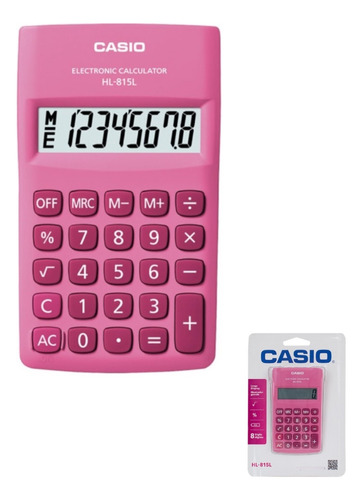 Calculadora Básica Portable Casio Hl-815l Rosa Rey Ofertas