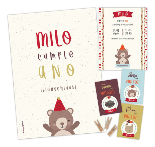 Kit Imprimible Bosque Animales Decoración Candy