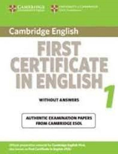 Cam. First Certificate In Eng. 1 Std Upd