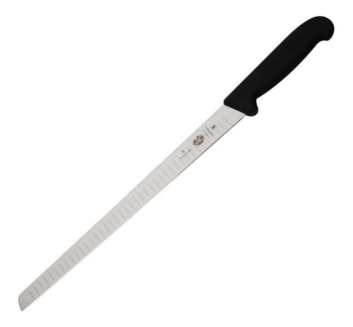 Cuchillo Victorinox® Para Salmón Fibrox, 30cm Color Negro