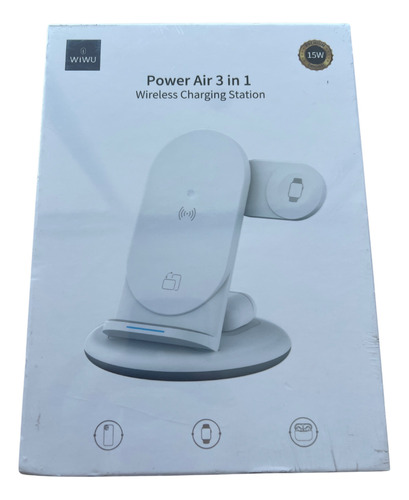 Cargador Inalámbrico Power Air 3 En 1 Wiwu