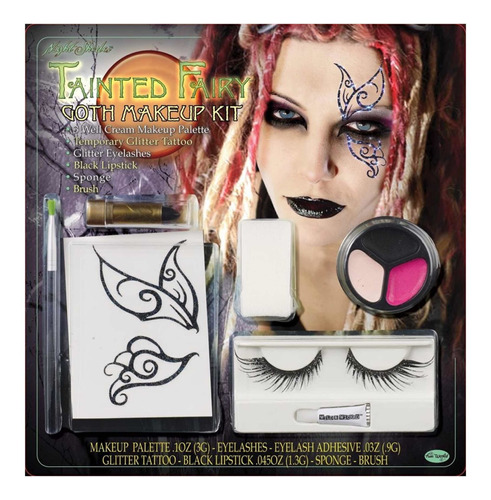 Kit Maquillaje Con Tattoo Hada Halloween