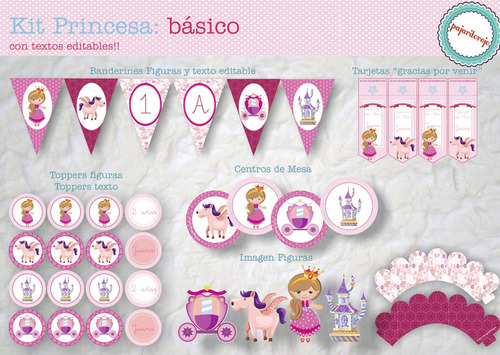 Kit Cumpleaños Princesa
