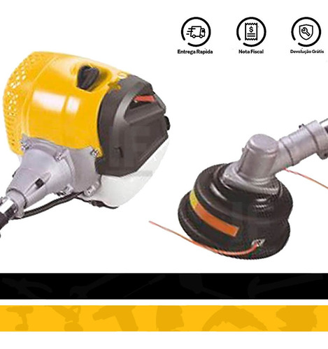 Roçadeira A Gasolina 43cc Lynus Lâmina E Carretel Lynus Rl2