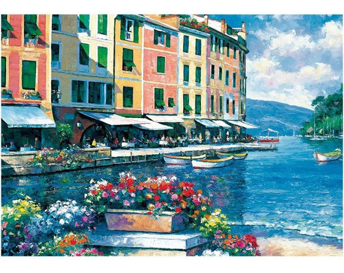 Quebra-cabeça 5000 Peças Vista Em Portofino - Grow