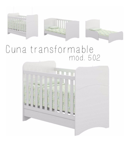 Cuna Bebe  Transformable Camita Excelente Calidad Mvd Kids