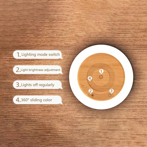 Smfm Candeeiro De Mesa De Cabeceira Sensor De Toque Luzes