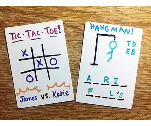 Tarjetas De Juego En Blanco De Borrado En Seco Tamaño De