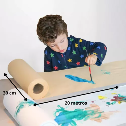 Rolo de desenho infantil, 30 cm x 30 cm grande rolo de papel de