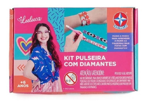 Brinquedo Luluca Kit Pulseiras Com Diamantes Estrela