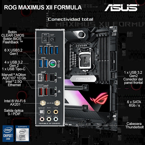 Mother Board Gamer Asus Rog Maximus Xll Formula Wifi Intel