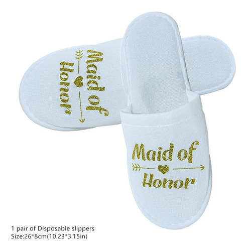 Pantuflas Blancas Matrimonio Despedida Spa Cortejo Boda Pack