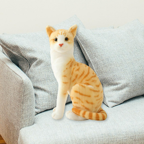 Juguete De Peluche De Gato Suave, Muñeco 25cm Estilof