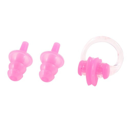Tapones Para Los Oídos De Silicona De Nariz Plástico Rosa Cl