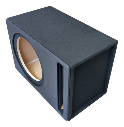 Cajón Para Subwoofer 12 Mdf Con Antifaz Color Negro