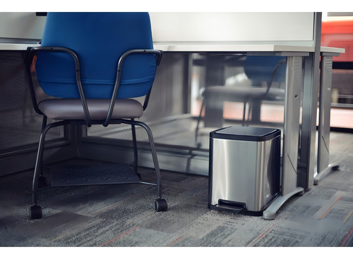 Lixeira Octos Inox Balde Removível E Pedal 10l Tramontina