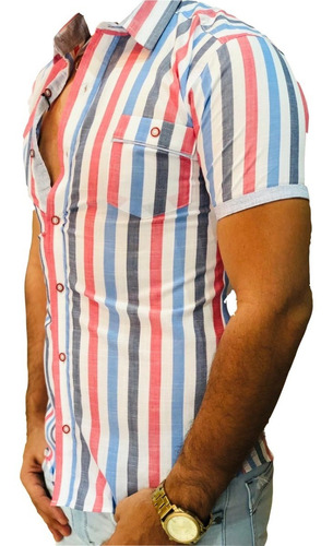 Camisas Para Hombre Corte Slim Fit 0034