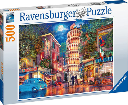 Rompecabezas Torre De Pisa Noche 500 Pz Ravensburger Italia