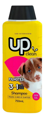 Shampoo Up Clean Para Mascotas Perro Gato Cachorro 750 Ml