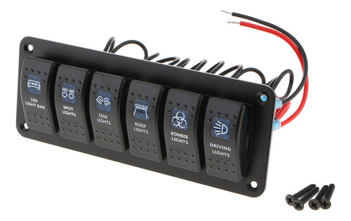 12v 24v Panel De Interruptor Basculante Balancín Control