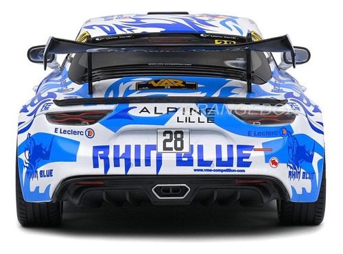 Miniatura Alpine A110 Rally Du Var 2021 1:18 Solido