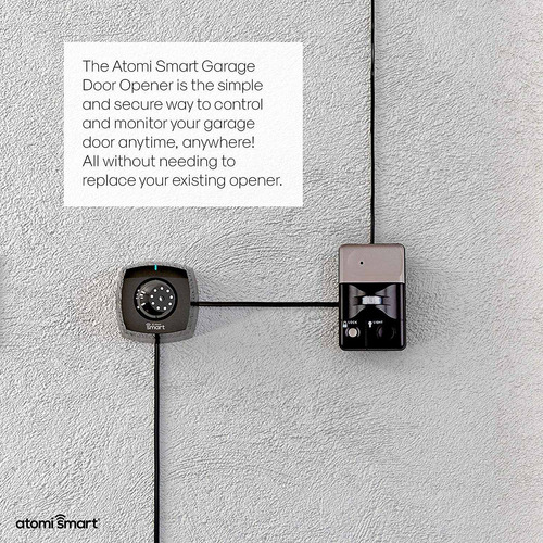 Atomi Smart Garage Door Opener - Cámara Incorporada, Compati