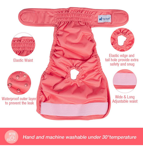 Pañales Lavables Para Mujeres Y Perros, Suaves Para Mascotas