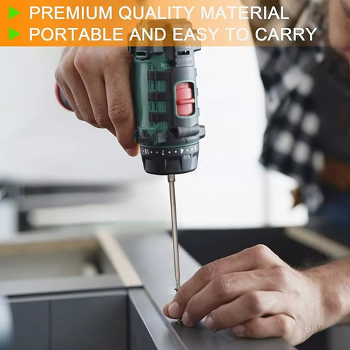 Juego De 8 Brocas Magnéticas Torx Long Para Destornillador M