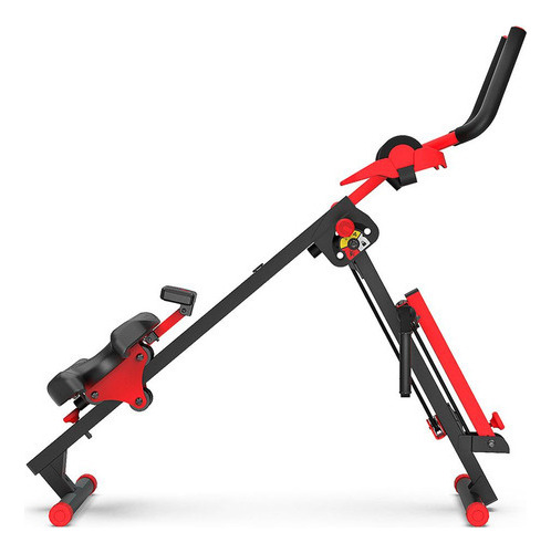 Bicicleta Spinning Sb 1000 E Aparelho De Remo 3 Em 1 Genis Cor Preto e Vermelho
