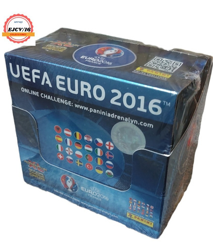 Caja De 50 Sobres De Cartas Adrenalyn Euro 2016 Panini