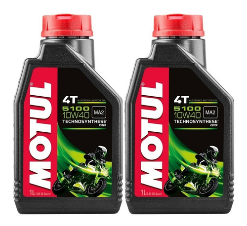 Imagen 2 de 4 de Aceite Motul 5100 10w40 4t - Tecnosynthese - 1 Litro
