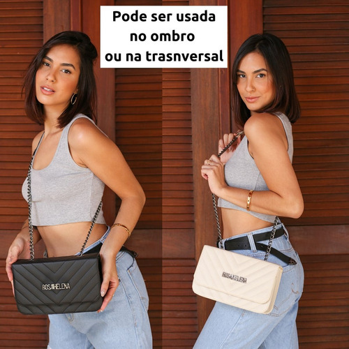 Bolsa Casual Feminina Clutch Bordado Rosa Helena Café Marrom Acambamento dos ferragens Ouro Cor Bolsa Feminina Clouth Marrom Cor da correia de ombro Dourado-escuro Desenho do tecido Liso