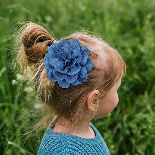 Flores De Seda Para El Cabello Con Pinzas De Cocodrilo De
