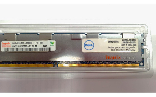 Memória Dell 8gb Ddr3 1066mhz 4rx8 Ecc Reg ( Snpk075pc/8g)