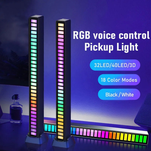 Luz Inteligente Rgb Led De Sonido Musica Ritmo Lampara