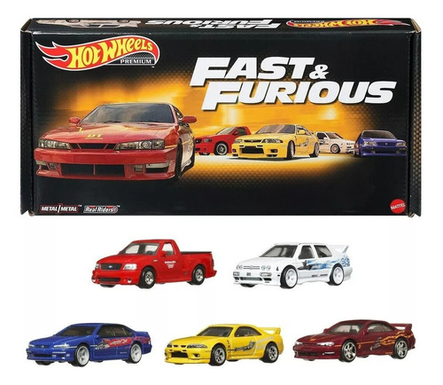 Hot Wheels Paquete De 5 Carros Rapidos Y Furiosos Exclusivos