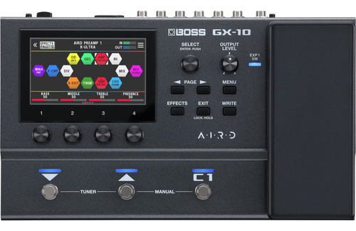Procesador De Efectos Boss Gx-10 Para Guitarra Y Bajo Negro