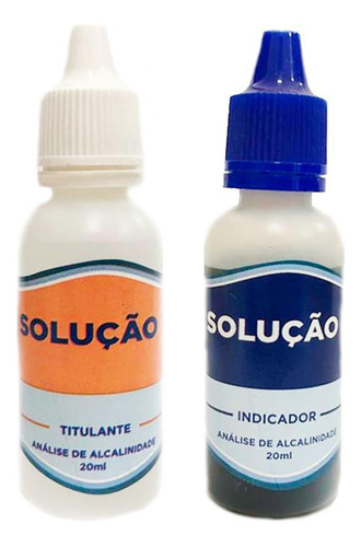 Kit Reagente Solução Análise Teste Alcalinidade Água Piscina