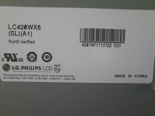 Tela Tv Plasma Lg 42lc2rr